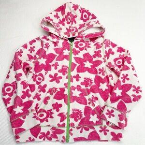 Pink Floral Kids Hoodie